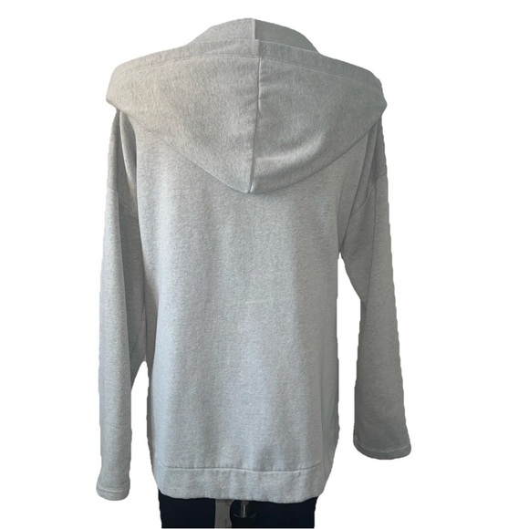 Flirtitude Women's XL Hooded Active Jacket Gray Pink Trim Open Front Pockets - Picture 3 of 8